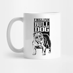 Funny Proud English Bulldog dog portrait gift Mug